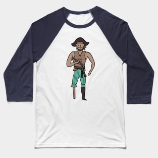 Pirate with hat Baseball T-Shirt